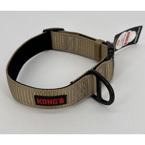 KONG Max Chew Resistant Dog Collar Tan Medium 14–20 in NEW